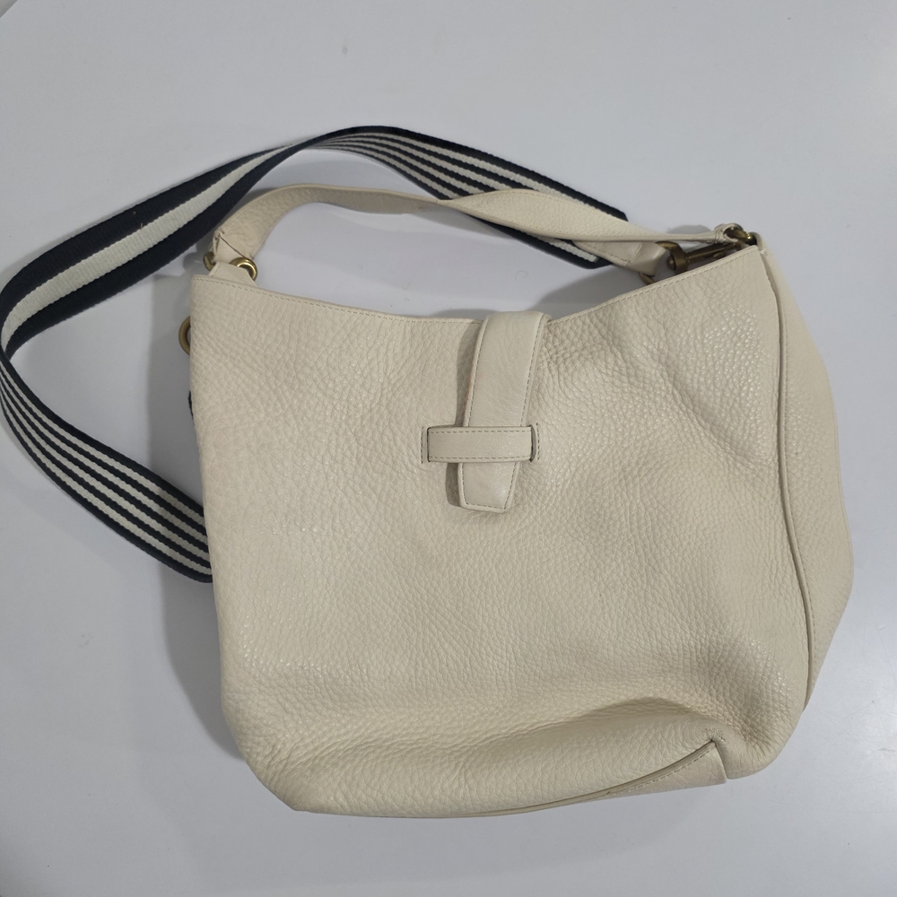 J.Crew Signet hobo bag Italian leather Cream